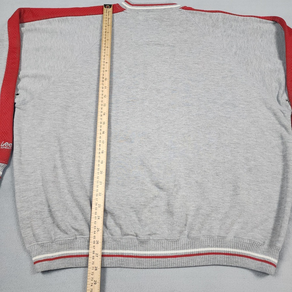 Vintage Chicago Blackhawks Sweatshirt Mens Gray Lee Sport NHL Embroidered - Picture 9 of 16
